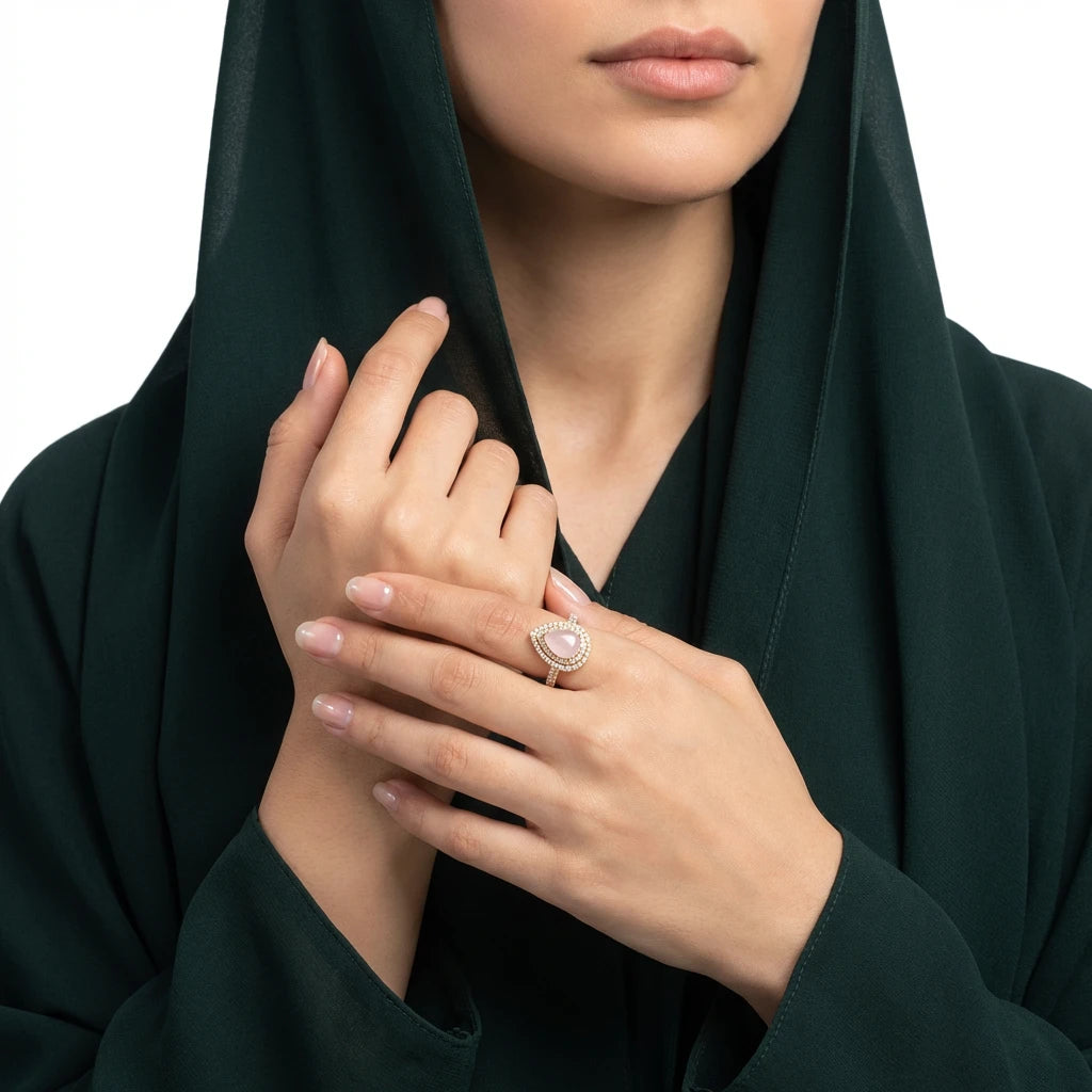 خاتم ذهب عيار 18 لاغريما