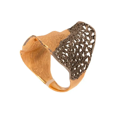 18K Gold Two-Tone Ring Design