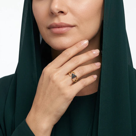 خاتم ذهب عيار 18 مثلث