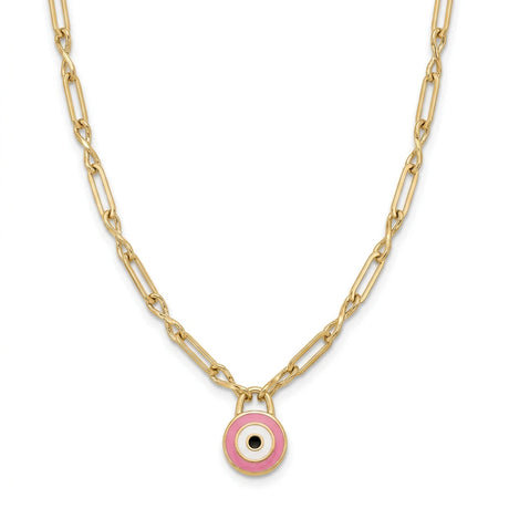 18K Gold Sincere Eyes Necklace with Elegant Eye Design