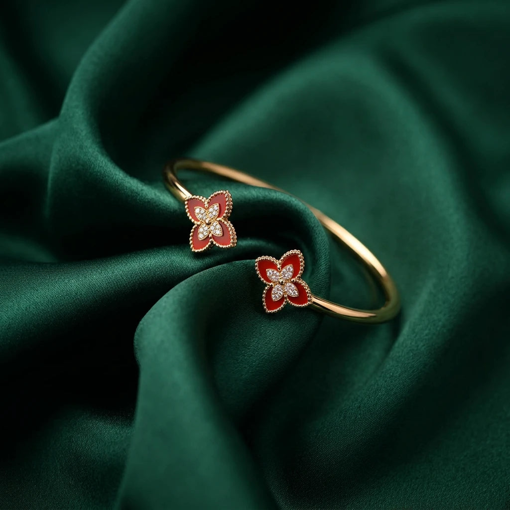 18K Gold Bracelet with Spring of Life Design