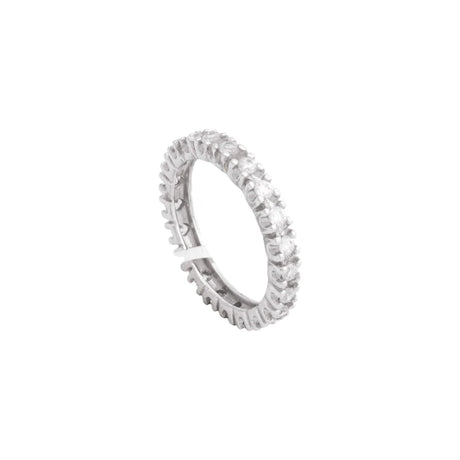 18K White Gold Ring with Olivia Design