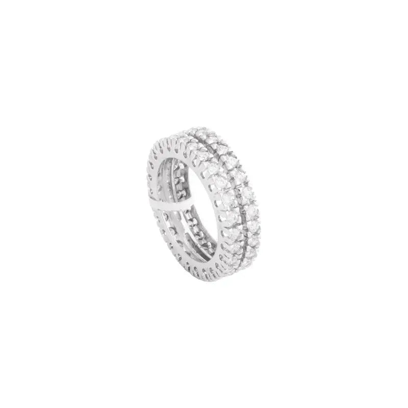 18K Gold Yolande Ring with Shining Gemstones