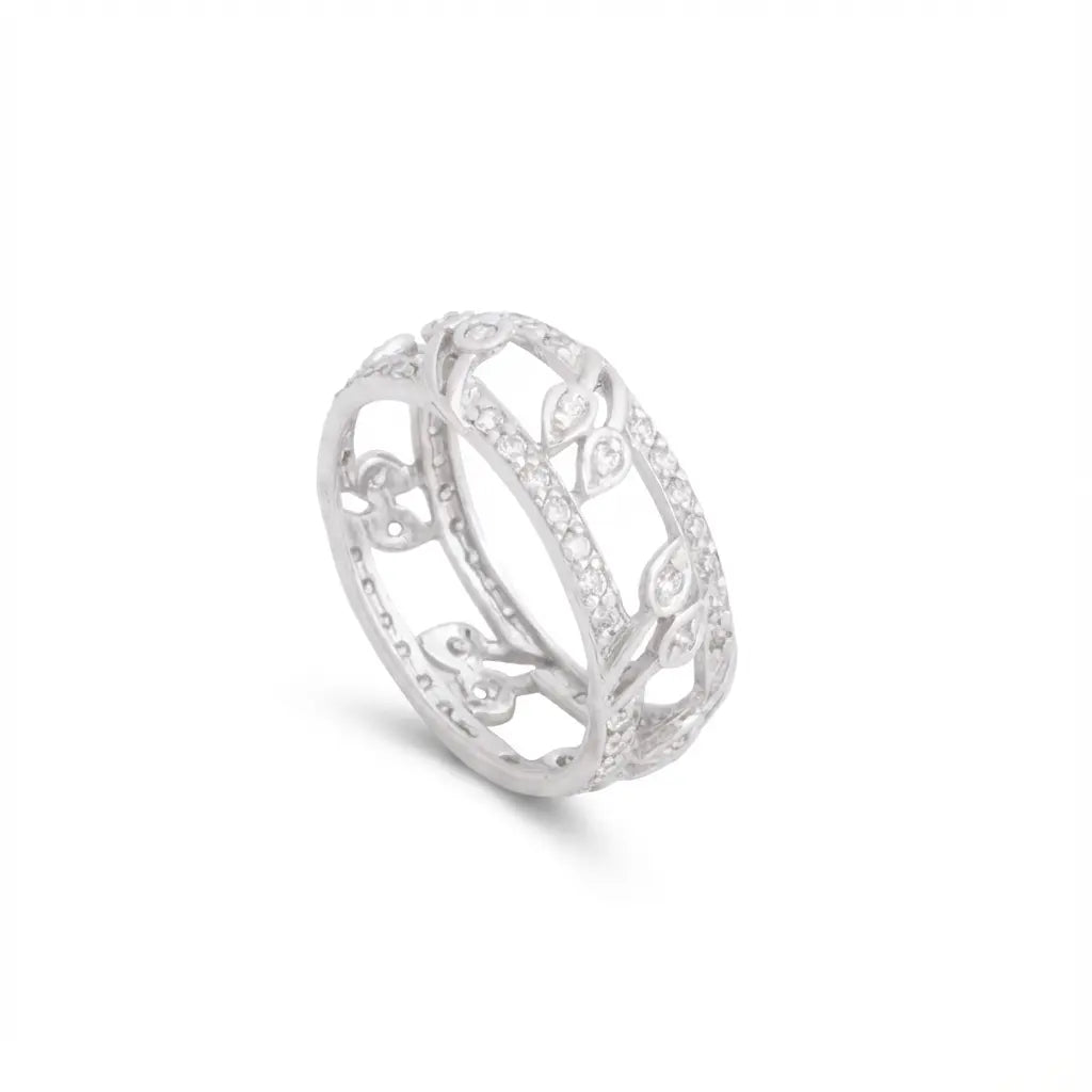 خاتم ذهب عيار 18 بتصميم مزخرف