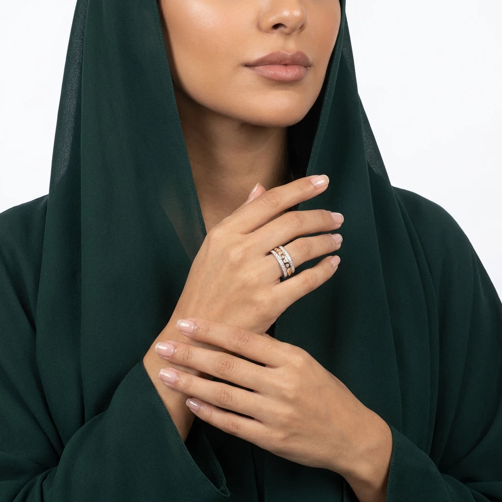 خاتم ذهب عيار 18 سونورا