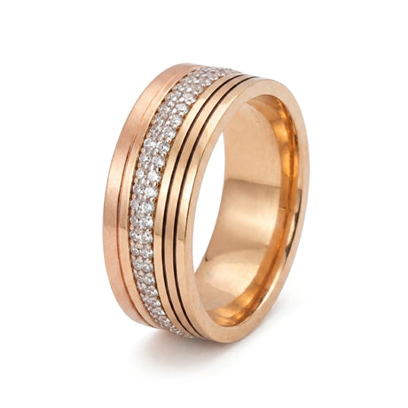 18K Gold Ring Suzan with Sparkling Stones