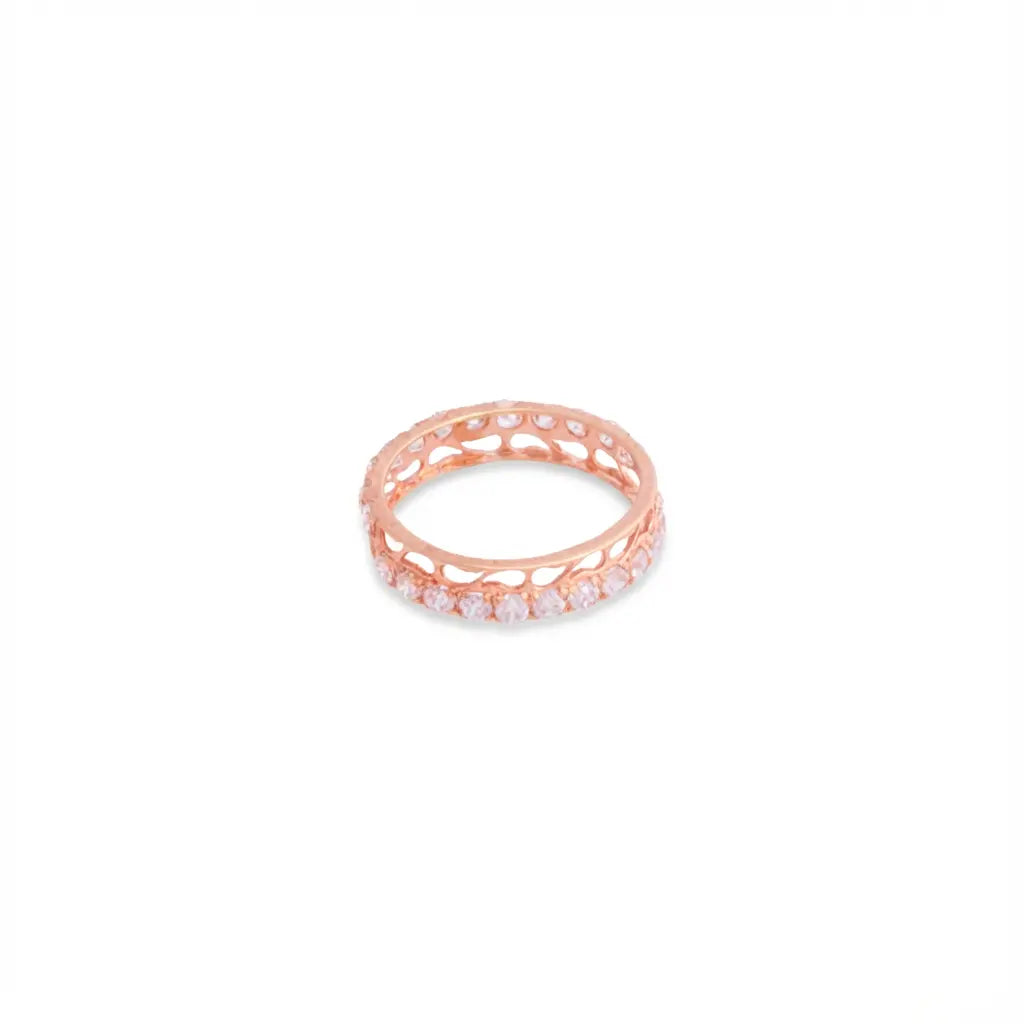 18K Gold Ring with Ornate Frame Design
