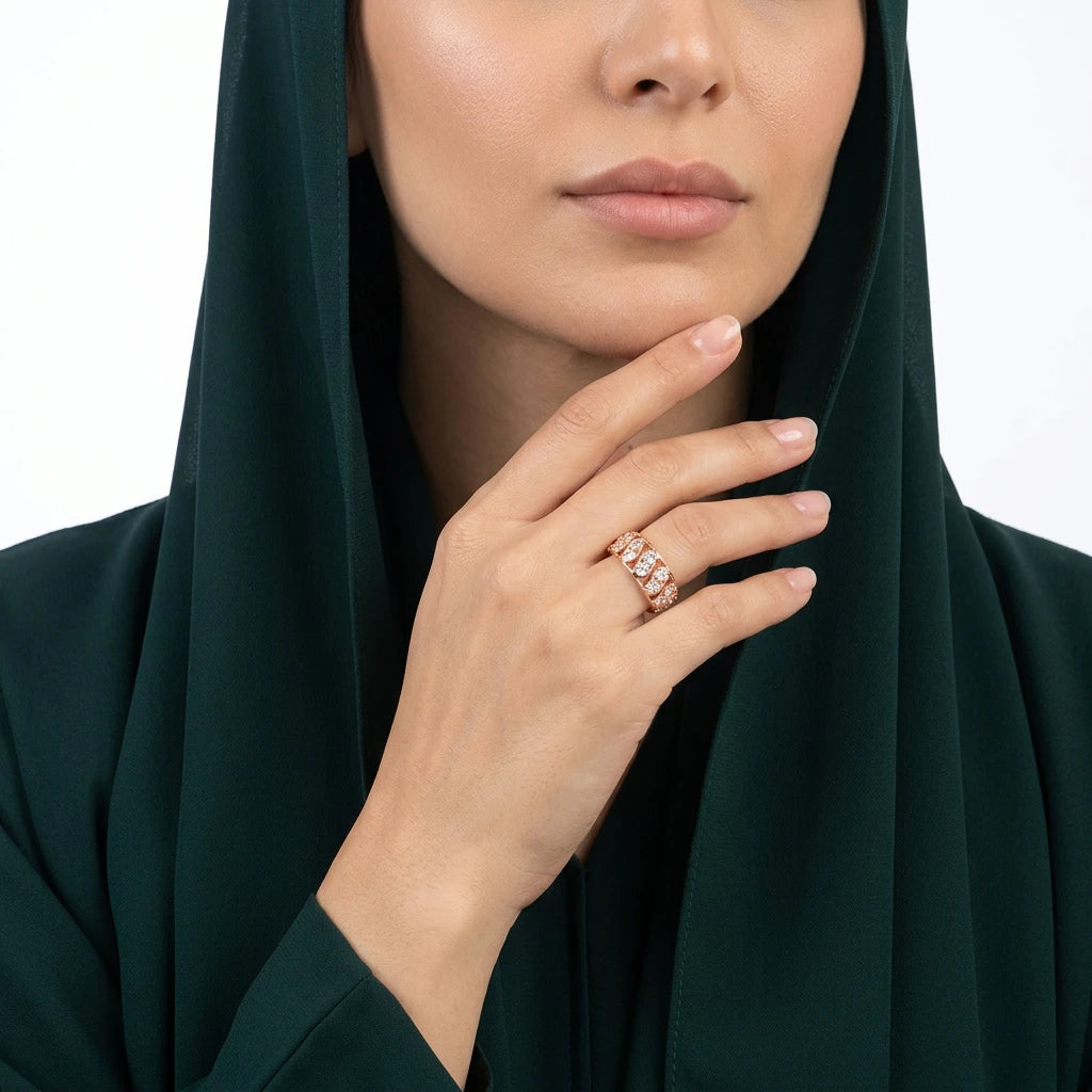 خاتم ذهب عيار 18 الماسة