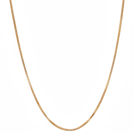18K Gold Necklace with Simple Design