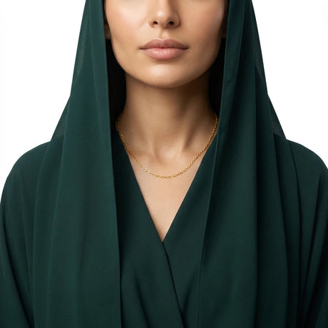 عقد ذهب عيار 18 بدوائر صغيرة