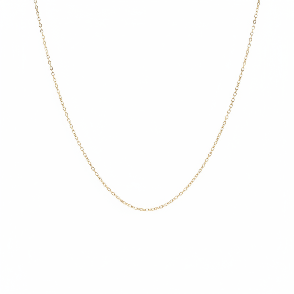 عقد عيار 18 طويل مجدول