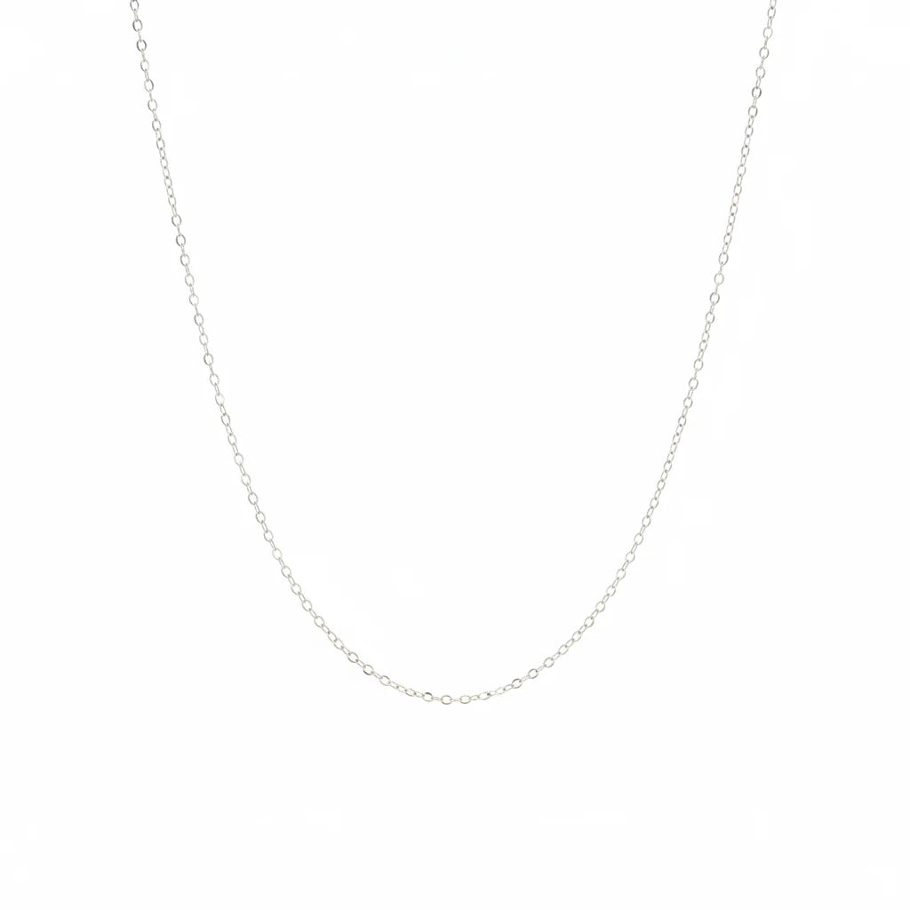 18K White Gold Shining Chain