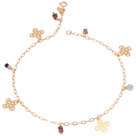18-karat gold anklet, Rose Road