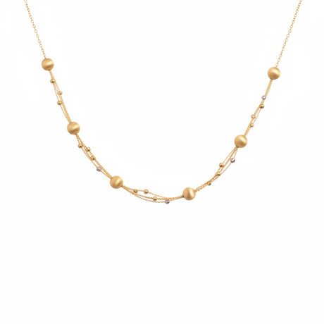 18K Gold Suhail Pendant with Assorted Beads Design