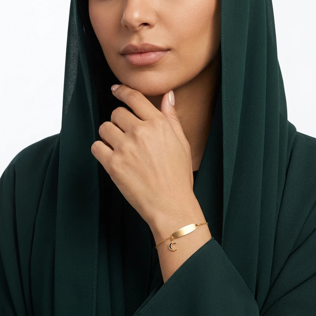 اسوارة ذهب عيار 18 هلال الخير