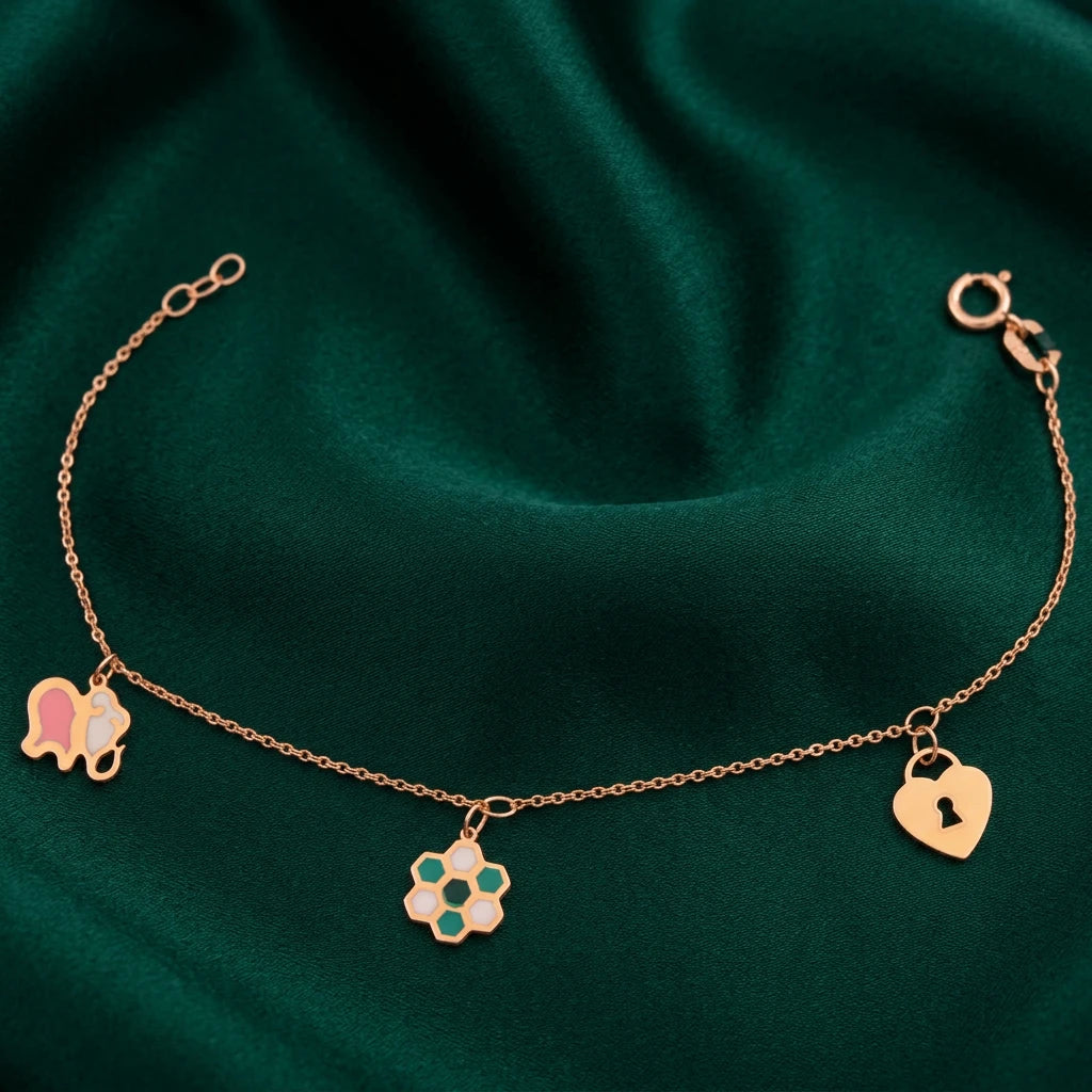 18K Gold The Hive Chain Bracelet