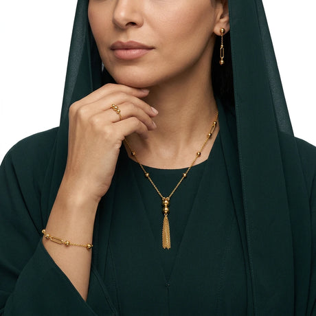 طقم كرات ذهب متدلية عيار 21