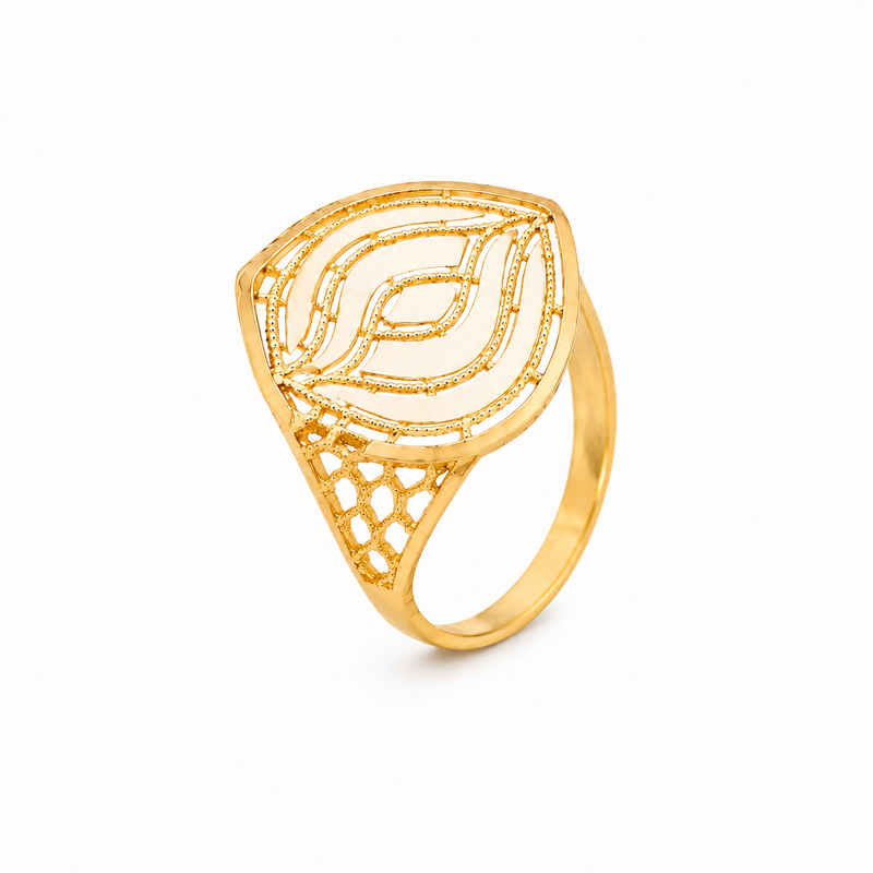 21K Gold Ring Oasis Heritage With An Elegant Open Design