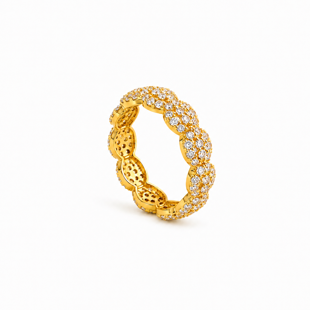 18K Gold Ring with Gemstones