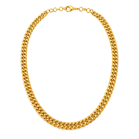 18K Gold Set with Wide Glossy Design