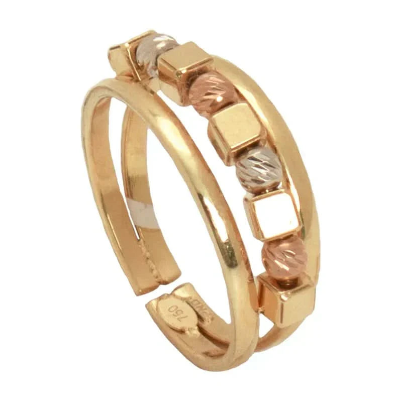 18K Gold Ring with Contemporary Design