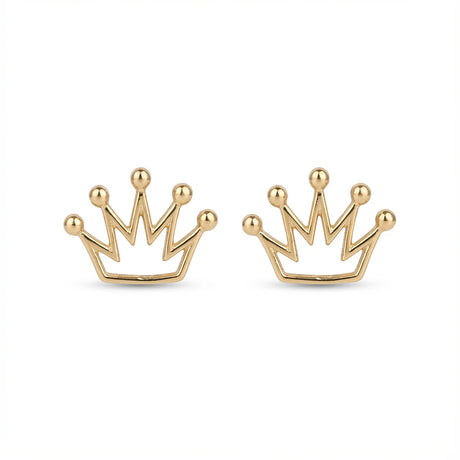 18K Gold My Princess Crown Earrings