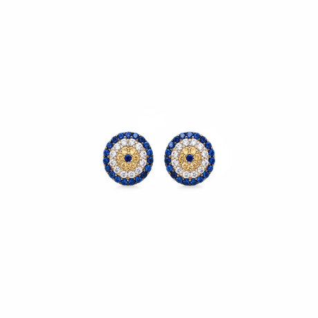 18K Gold Earrings with Luxurious Embellished Design