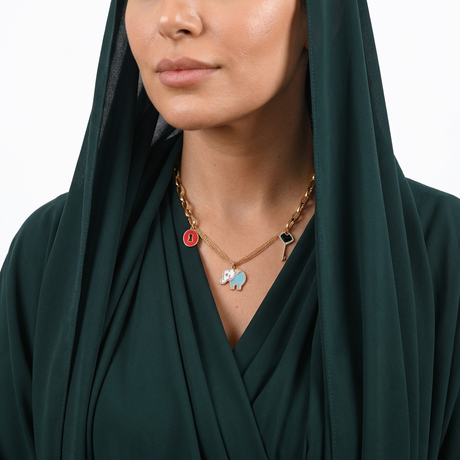 18K Gold Pendant with Rings Assorted Pendants Design