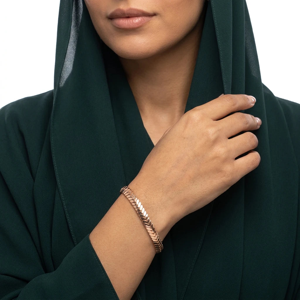 18K Gold Bracelet Sea Waves