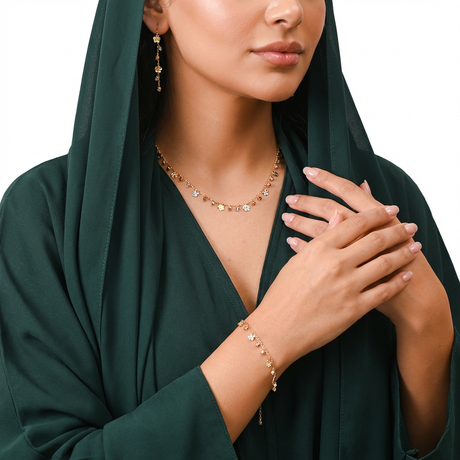 نصف طقم " سهرات ساحره " عيار 18