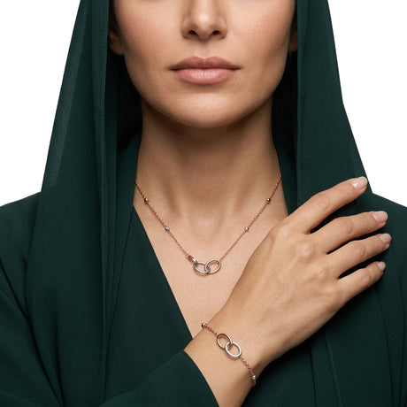 18K Half Gold Set Lovers