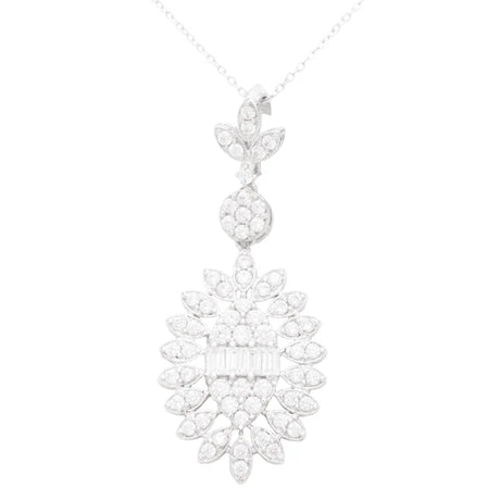 18K Gold Necklace with Ornate Circular Design