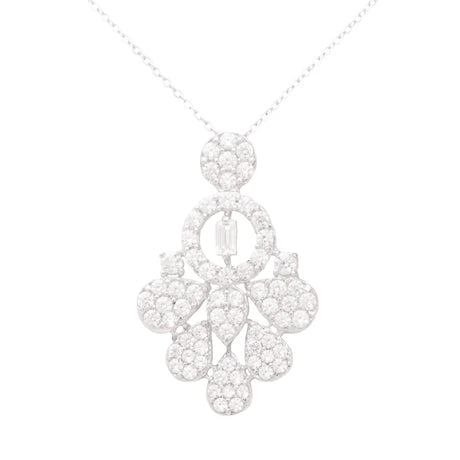 18K Gold Necklace with Floral Design