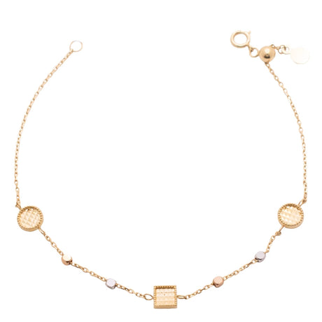 18K Gold Fluid Chain with Assorted Pendants