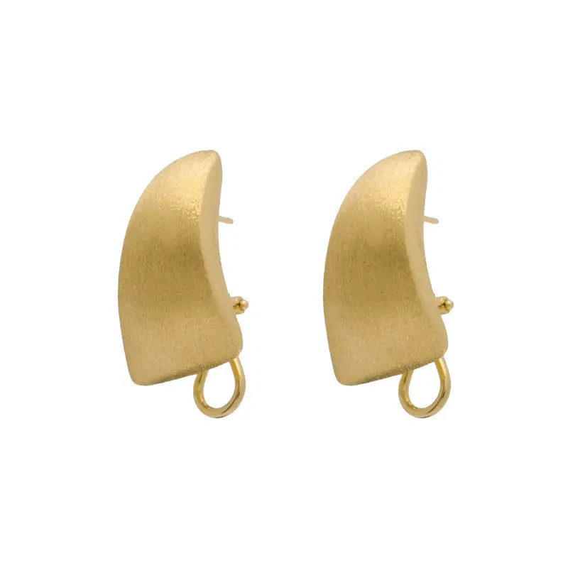 18K Gold Aqua Earrings