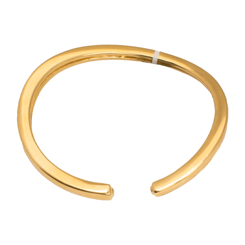 18K Gold Bracelet with Contemporary Open Design