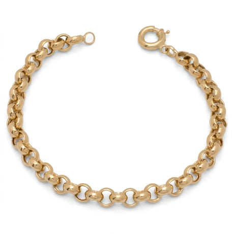 18K Chain Bracelet with Interlocking Braided Design