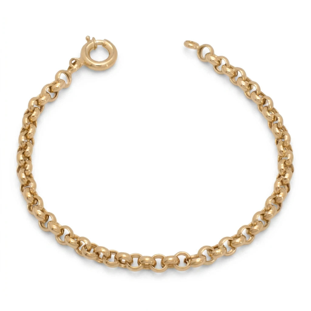 18K Chain Bracelet with Interconnection Design