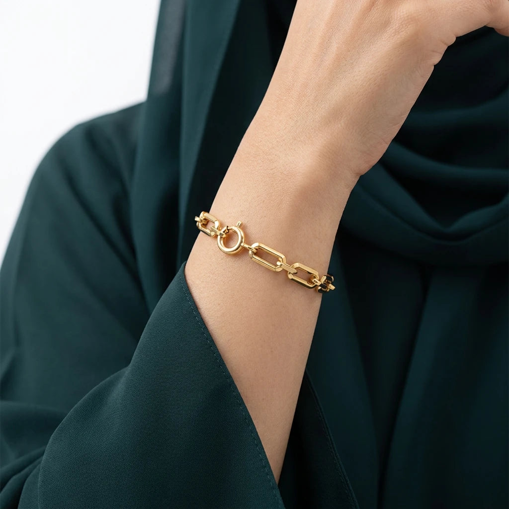 انسيال ذهب عيار 18 عقد معقودة