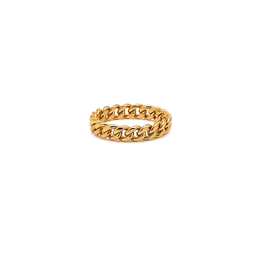 18K Gold Ring with Finale Design