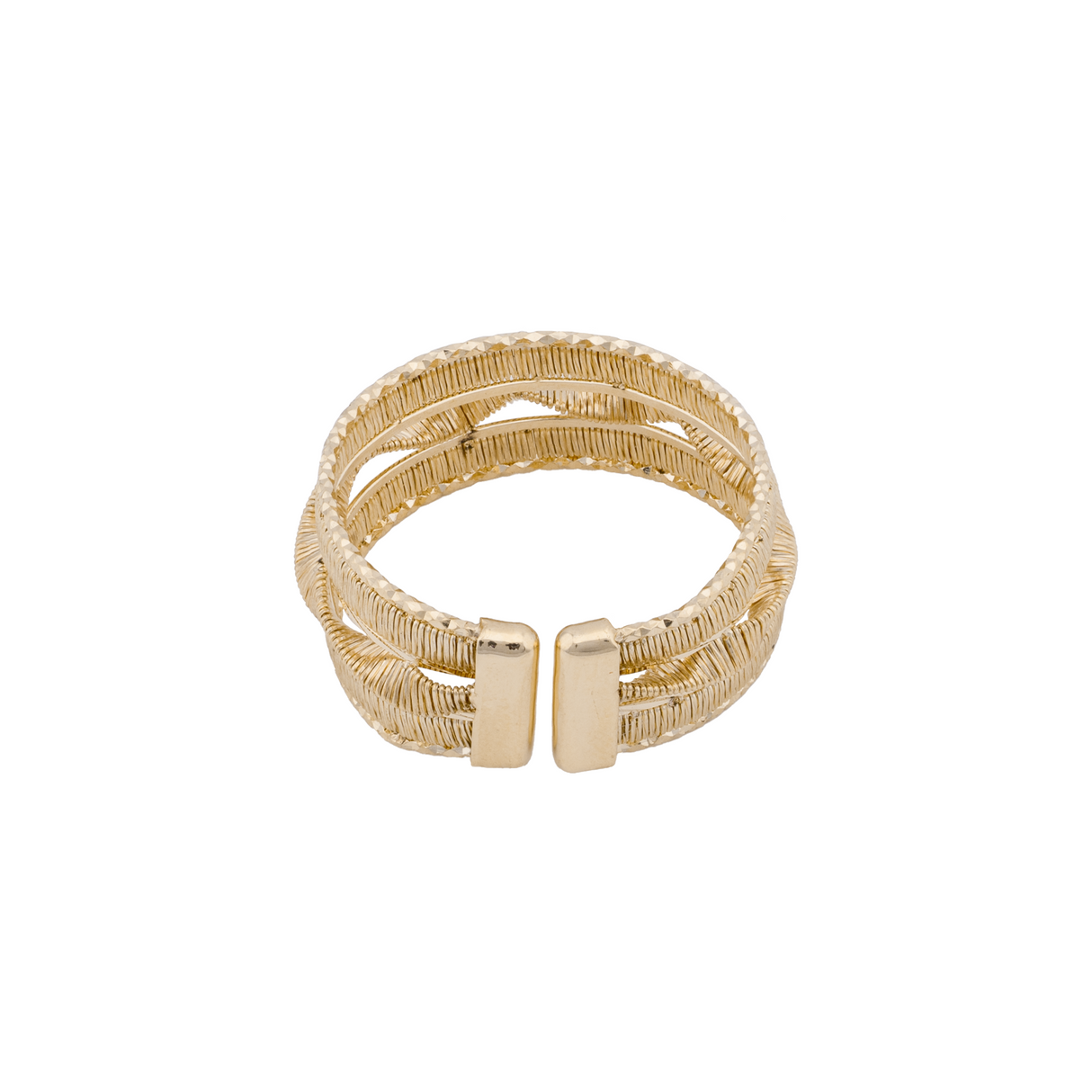 18K Gold Ring with Ornate Design