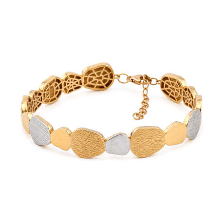 18K Gold Bracelet Royal Engraving Design