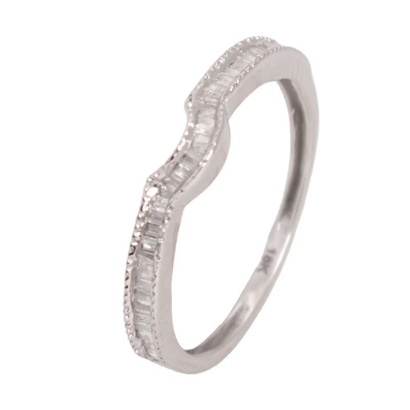 18K Gold Diamond Twins Ring