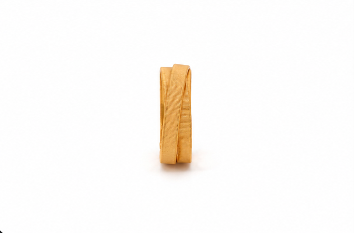 21K Gold Ring With interlocking Design