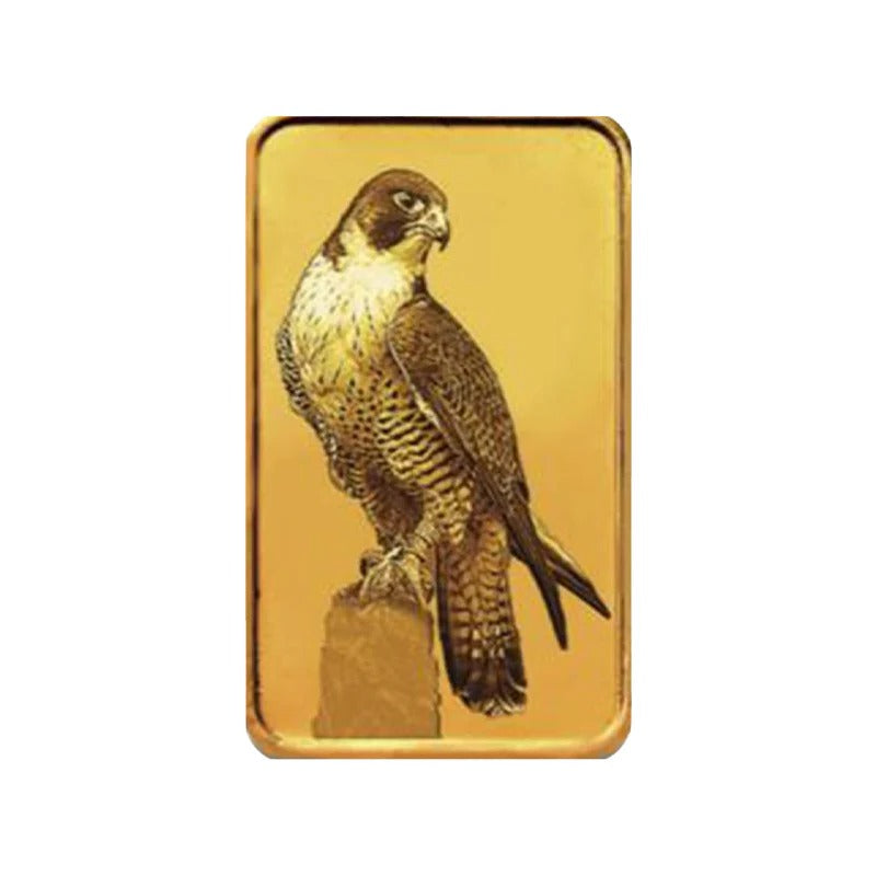 سبيكة بتصميم صقر ذهب عيار 24