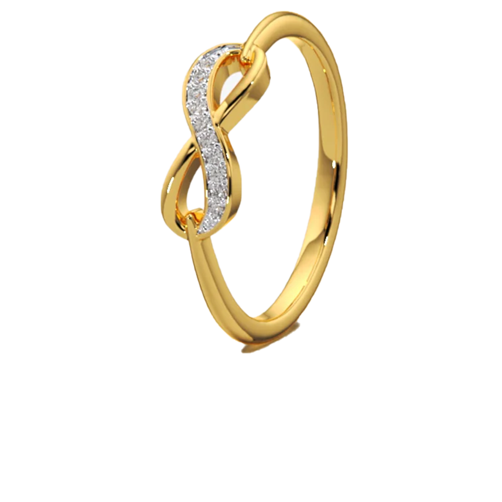 خاتم الإنفينيتي بفصوص الماس