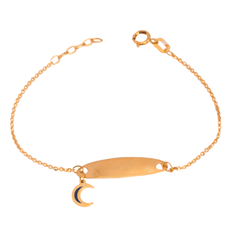 18K Gold Crescent of Blessings Bracelet