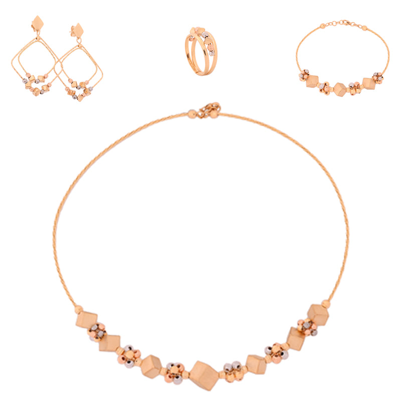18K Gold Set with Antique Stones