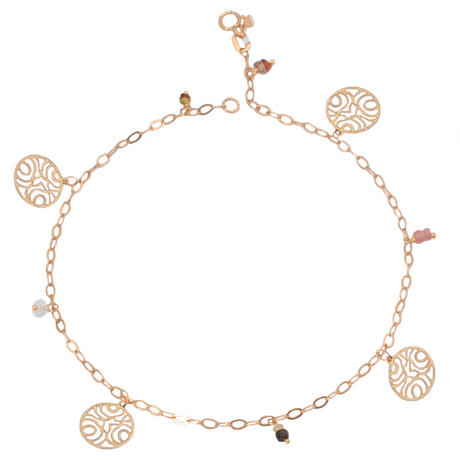 18K Gold Anklet Most Beautiful Place