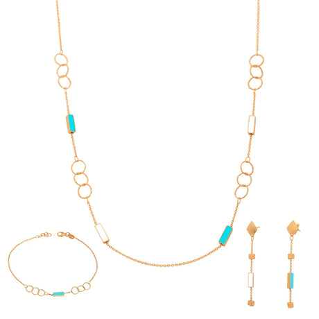 18K Gold Half Set with Love Bond Design